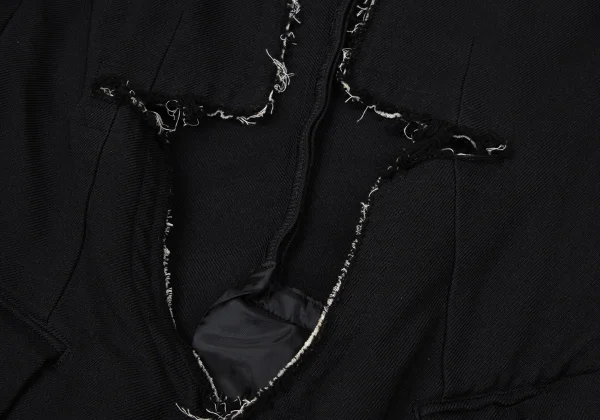 COMME des GARCONS Polyester Cut Off Design Jacket K-170103_011