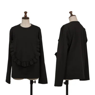 COMME des GARCONS Poly Front Frill Cutting T Shirt