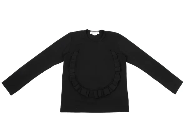 COMME des GARCONS Poly Front Frill Cutting T Shirt K-170104_002