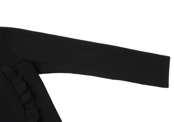 COMME des GARCONS Poly Front Frill Cutting T Shirt K-170104_005