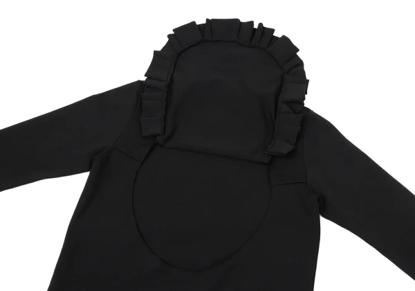 COMME des GARCONS Poly Front Frill Cutting T Shirt K-170104_009