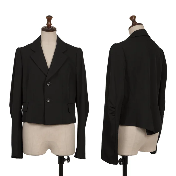 COMME des GARCONS Wool Gaba Tailcoat Jacket Black S K-170106_001