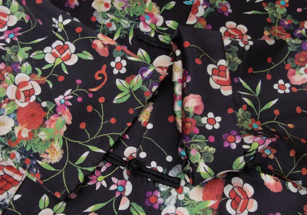 COMME des GARCONS Silk Floral Print Chinese Jacket K-170107_007