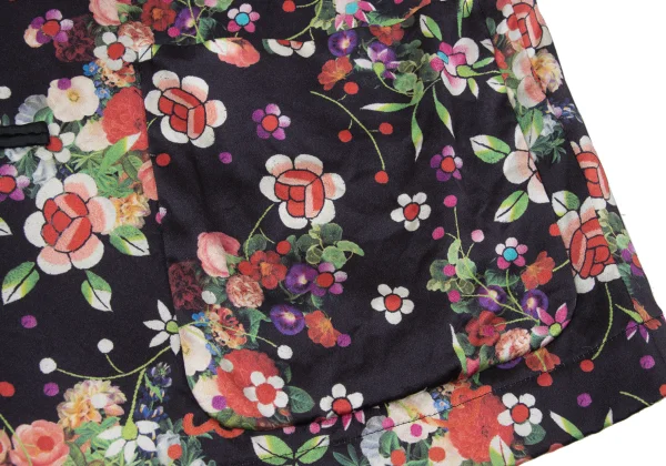 COMME des GARCONS Silk Floral Print Chinese Jacket K-170107_009