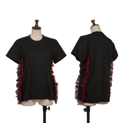 noir kei ninomiya Side Frill Decorative T Shirt