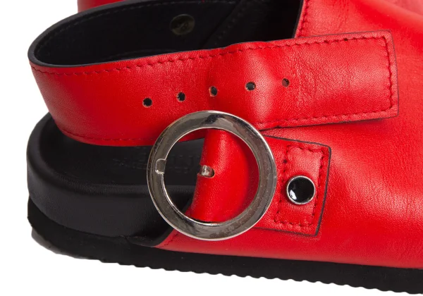 Y's PINK Leather Clog Sandals K-170113_009
