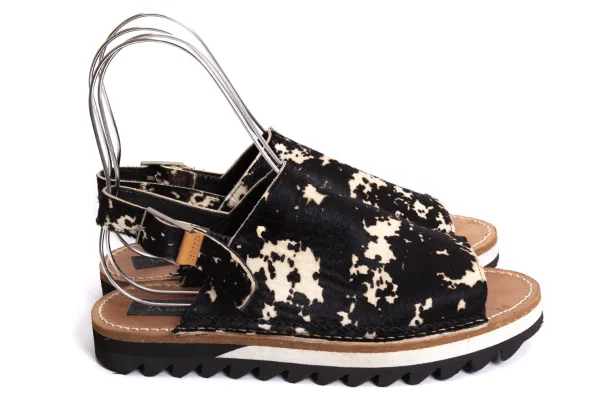 KAYO NAKAMURA by Y's Shark-sole Unborn Calf Sandals K-170115_006