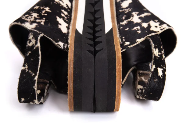 KAYO NAKAMURA by Y's Shark-sole Unborn Calf Sandals K-170115_010