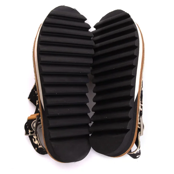 KAYO NAKAMURA by Y's Shark-sole Unborn Calf Sandals K-170115_011