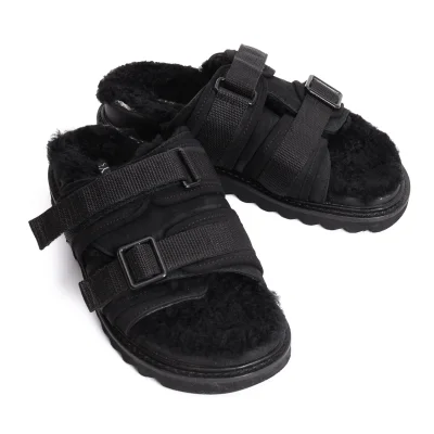 KAYO NAKAMURA by Y's Shark-sole Boa Sandals