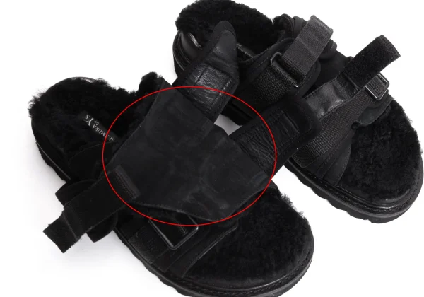 KAYO NAKAMURA by Y's Shark-sole Boa Sandals K-170116_008