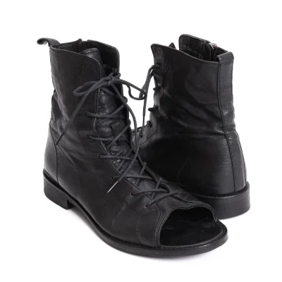 Y's Open-toe Leather Boots