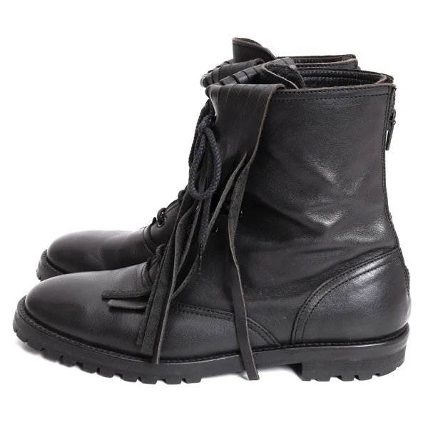 Yohji Yamamoto FEMME Fringe Leather Boots K-170121_003