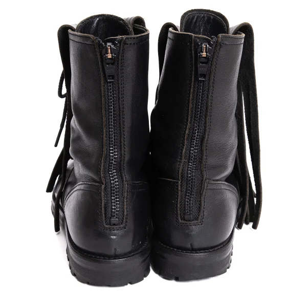 Yohji Yamamoto FEMME Fringe Leather Boots K-170121_004