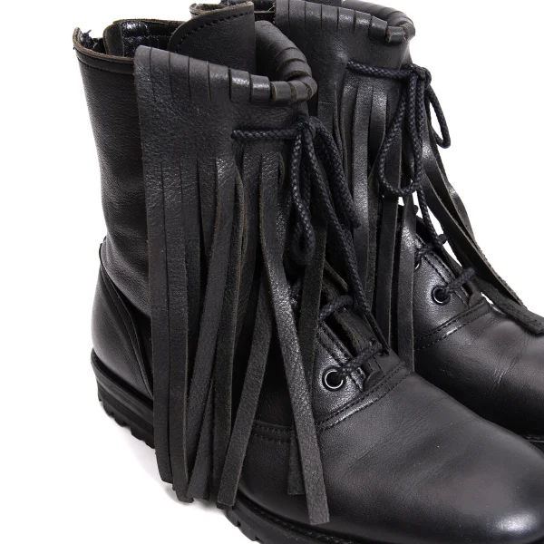 Yohji Yamamoto FEMME Fringe Leather Boots K-170121_006