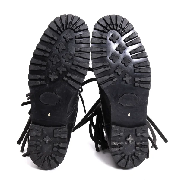 Yohji Yamamoto FEMME Fringe Leather Boots K-170121_010