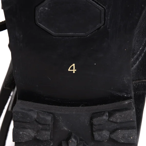 Yohji Yamamoto FEMME Fringe Leather Boots K-170121_011