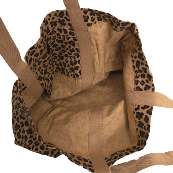 Yohji Yamamoto Logo Printed Leopard Tote Bag K-170126_007