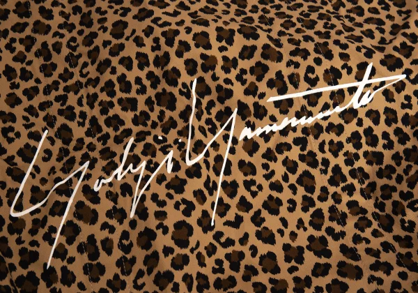 Yohji Yamamoto Logo Printed Leopard Tote Bag K-170126_009