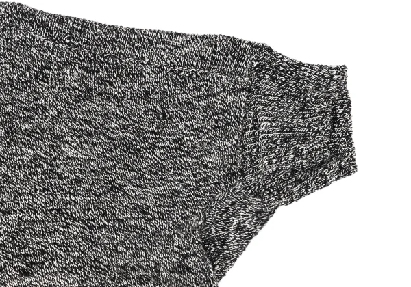 Y's Cotton Linen Switching Crew Neck Short-sleeve Knit Sweater K-170127_005