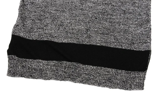 Y's Cotton Linen Switching Crew Neck Short-sleeve Knit Sweater K-170127_009