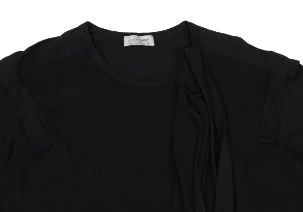 Yohji Yamamoto POUR HOMME Tape Embellished Design T-shirt K-170129_002