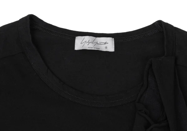 Yohji Yamamoto POUR HOMME Tape Embellished Design T-shirt K-170129_003