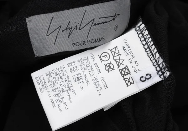 Yohji Yamamoto POUR HOMME Tape Embellished Design T-shirt K-170129_012