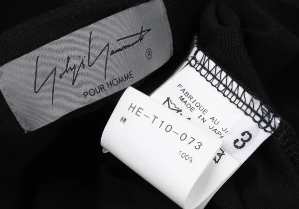Yohji Yamamoto POUR HOMME Tape Embellished Design T-shirt K-170129_013