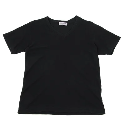 Yohji Yamamoto POUR HOMME Asymmetrical V-neck T-shirt