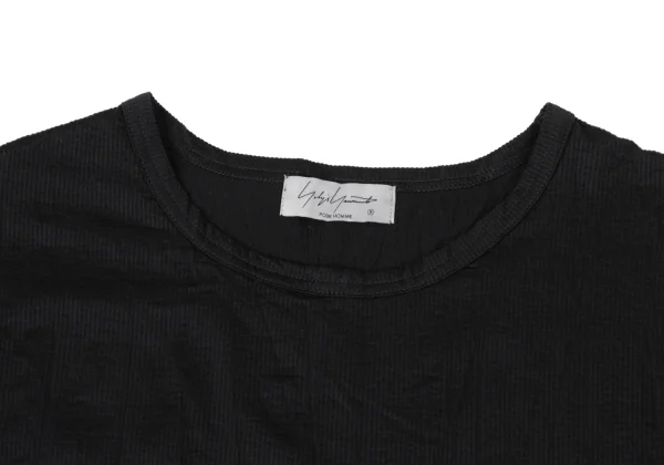 Yohji Yamamoto POUR HOMME Striped Woven Wrinkle T-shirt K-170131_002