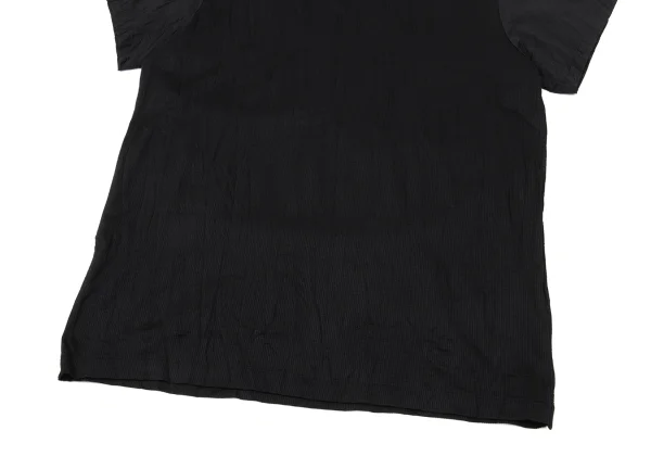 Yohji Yamamoto POUR HOMME Striped Woven Wrinkle T-shirt K-170131_004