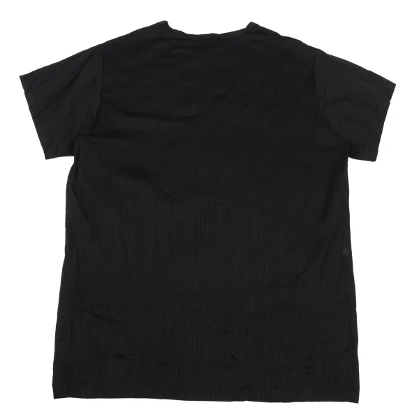 Yohji Yamamoto POUR HOMME Striped Woven Wrinkle T-shirt K-170131_006