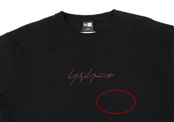 Yohji Yamamoto×NEW ERA Signature Logo Embroidered T-shirt K-170136_002