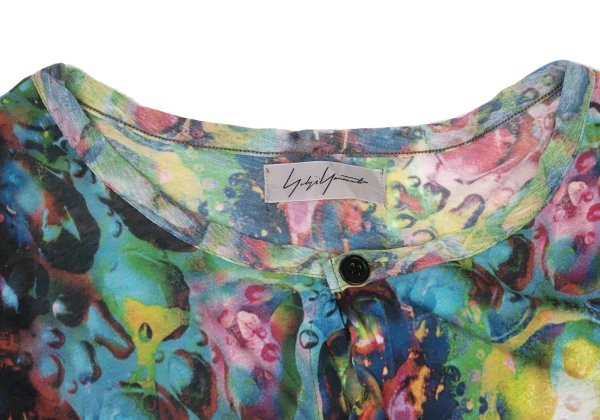 Yohji Yamamoto FEMME Colorful Bubble Print Cotton Cardigan K-170138_004