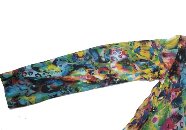 Yohji Yamamoto FEMME Colorful Bubble Print Cotton Cardigan K-170138_006