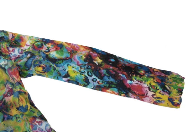 Yohji Yamamoto FEMME Colorful Bubble Print Cotton Cardigan K-170138_007