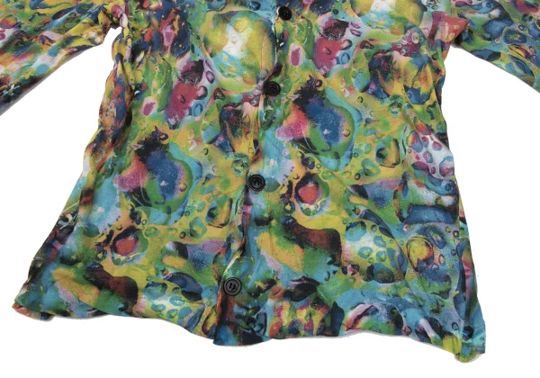 Yohji Yamamoto FEMME Colorful Bubble Print Cotton Cardigan K-170138_009