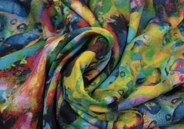 Yohji Yamamoto FEMME Colorful Bubble Print Cotton Cardigan K-170138_014