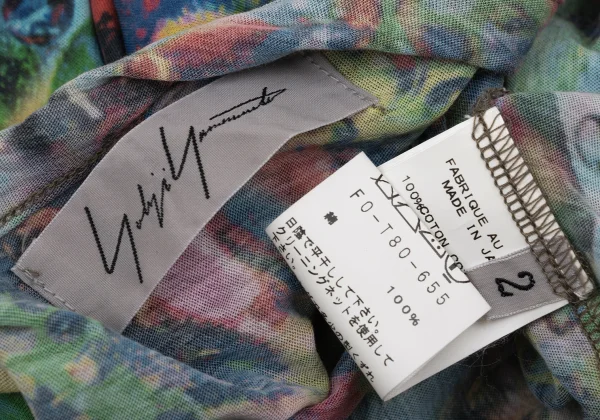 Yohji Yamamoto FEMME Colorful Bubble Print Cotton Cardigan K-170138_016