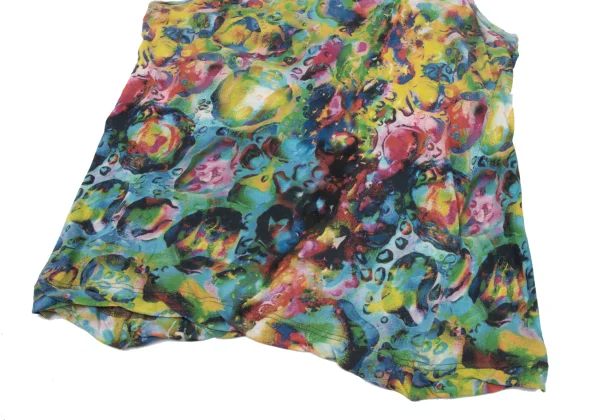 Yohji Yamamoto FEMME Colorful Bubble Print Cotton Tank Top K-170139_006