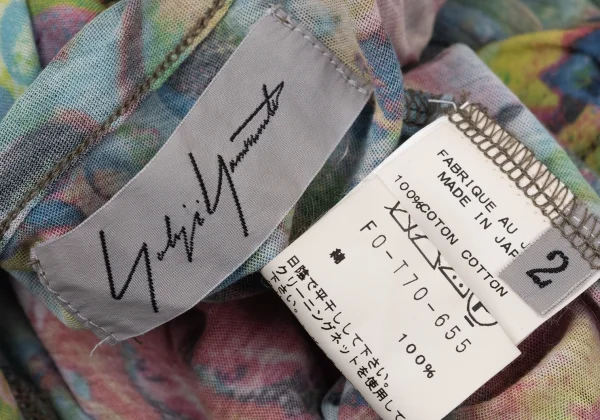 Yohji Yamamoto FEMME Colorful Bubble Print Cotton Tank Top K-170139_014