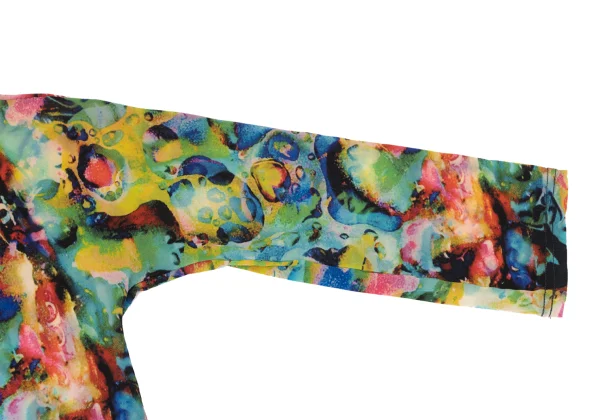 Yohji Yamamoto FEMME Colorful Bubble Print Stretch T Shirt K-170140_005
