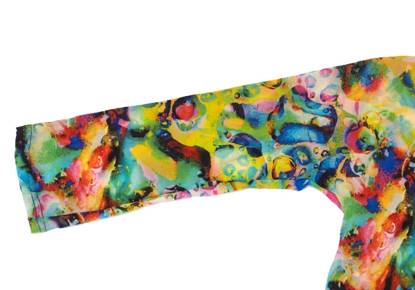 Yohji Yamamoto FEMME Colorful Bubble Print Stretch T Shirt K-170140_006