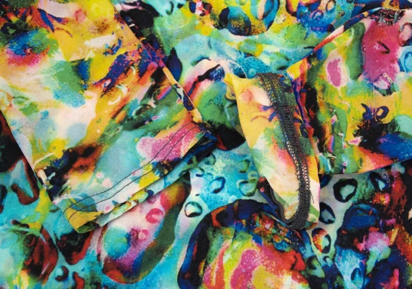 Yohji Yamamoto FEMME Colorful Bubble Print Stretch T Shirt K-170140_007