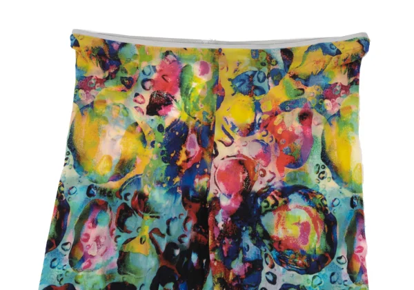 Yohji Yamamoto FEMME Colorful Bubble Print Stretch Leggings K-170141_002