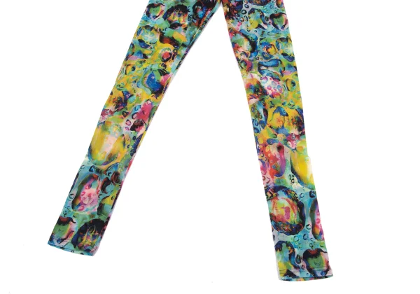 Yohji Yamamoto FEMME Colorful Bubble Print Stretch Leggings K-170141_004