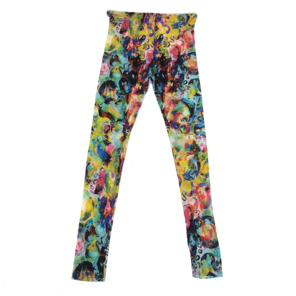 Yohji Yamamoto FEMME Colorful Bubble Print Stretch Leggings K-170141_006