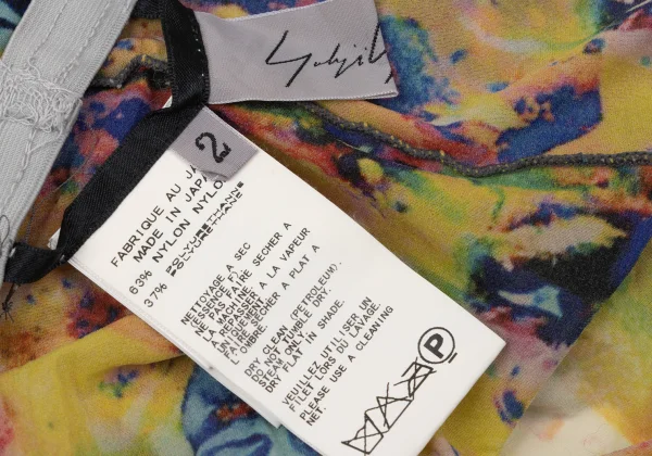 Yohji Yamamoto FEMME Colorful Bubble Print Stretch Leggings K-170141_010