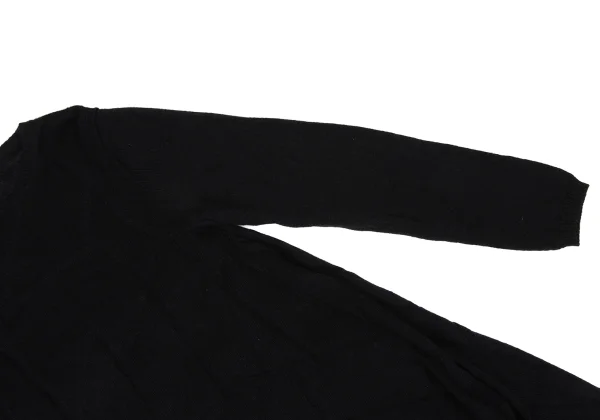 Yohji Yamamoto FEMME Crackle Weave Asymmetrical Knit Dress K-170143_005